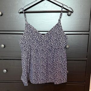 Elegant Black Floral Camisole